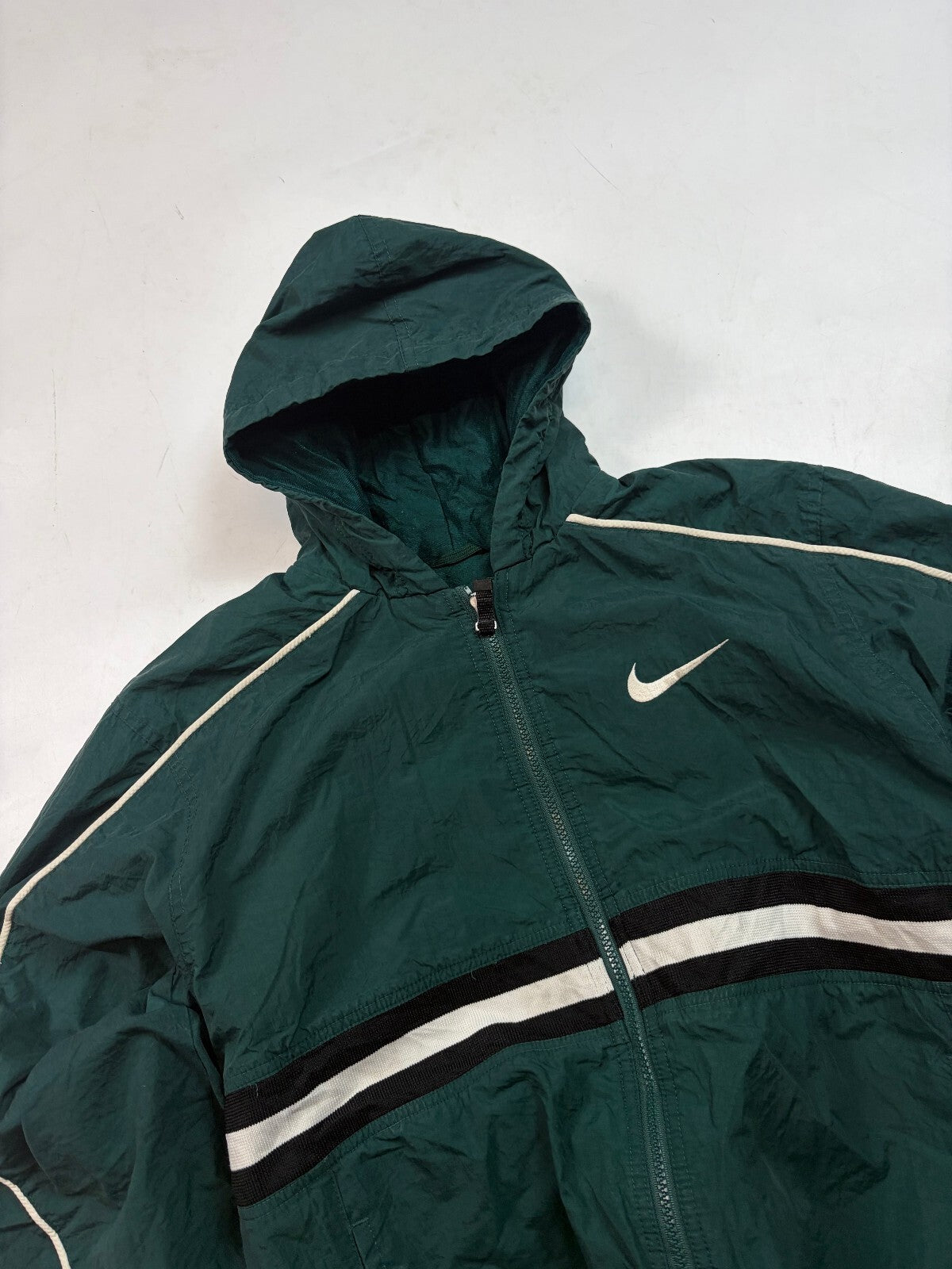 Vintage 90s Nike padded hooded jacket (S)