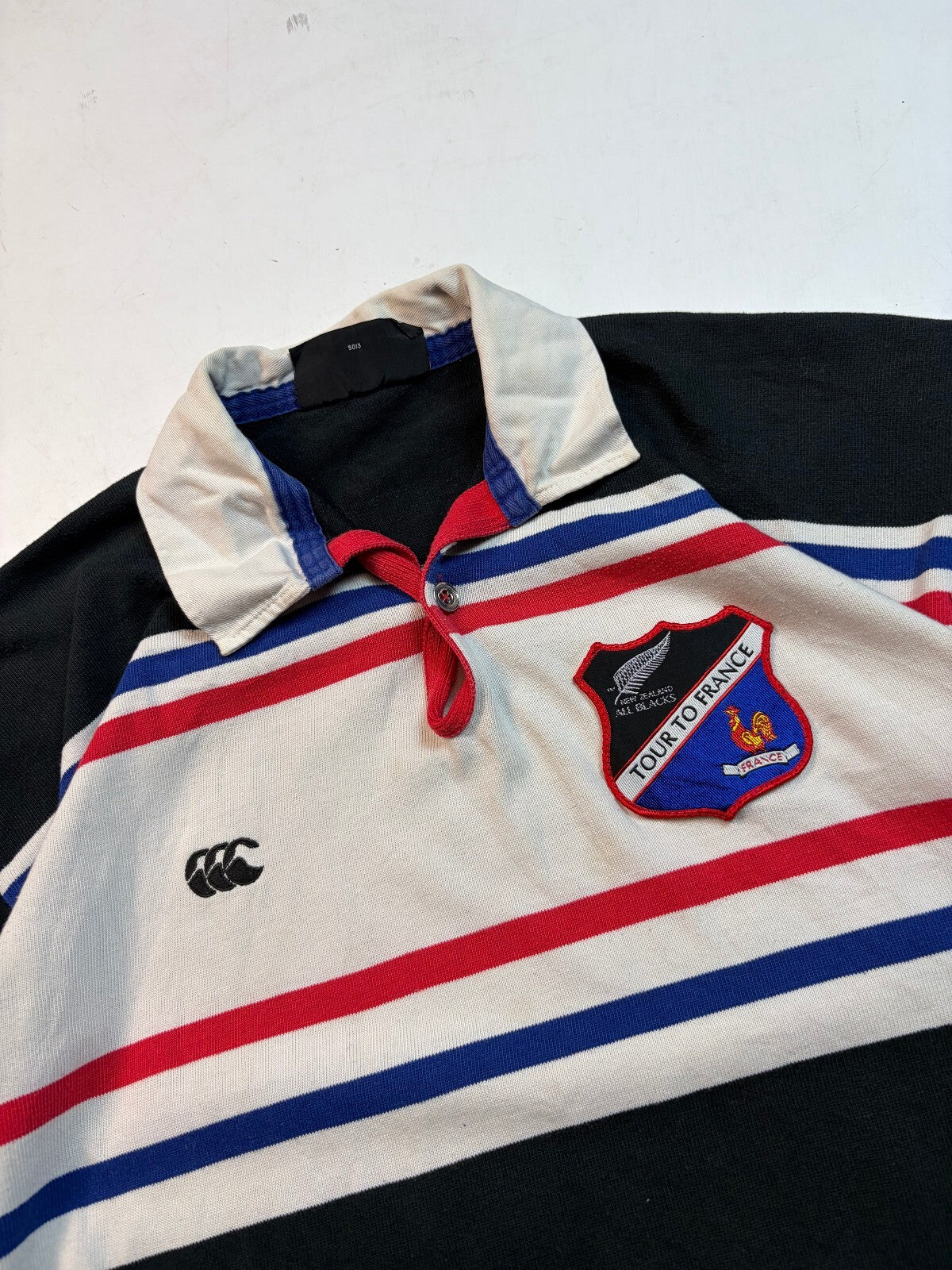 Vintage New Zealand 1995 France tour Canterbury rugby union shirt (L)