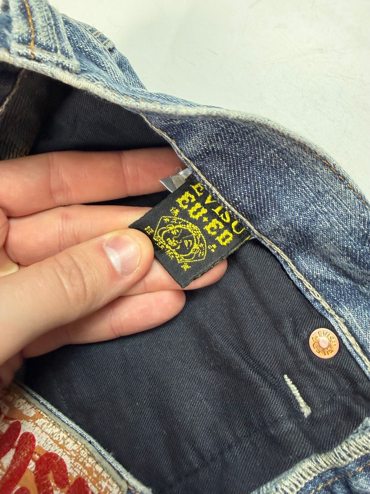 Vintage Y2K Evisu baggy hip hop jeans (W36)