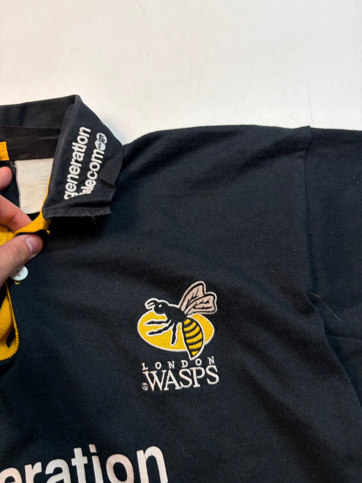 Vintage London Wasps 2003/04 Canterbury rugby union shirt (S)
