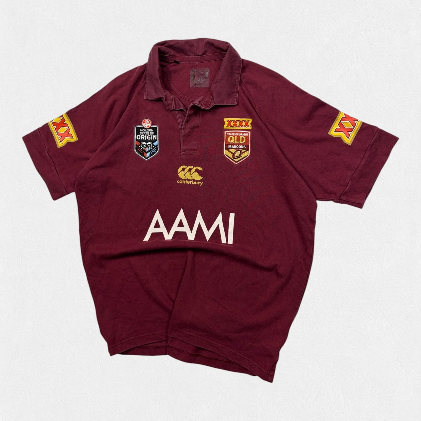 Vintage Queensland maroons state of origin Canterbury rugby league shirt (XL)