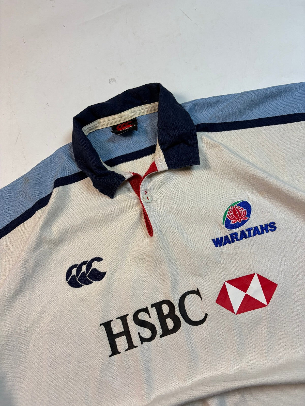 Vintage NSW Waratahs 2002/03 Canterbury away rugby shirt (XXL)