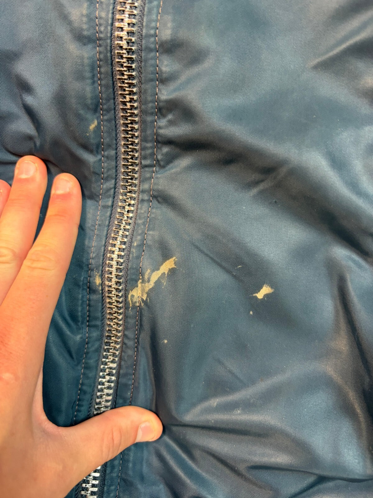 Vintage Alpha Industries MA-1 flight bomber jacket (M)