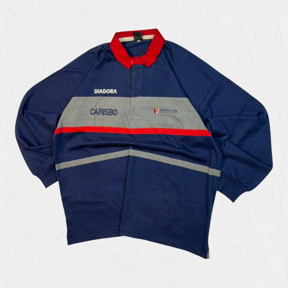 Vintage Bologna 1996/97 Diadora football polo shirt (XXL)