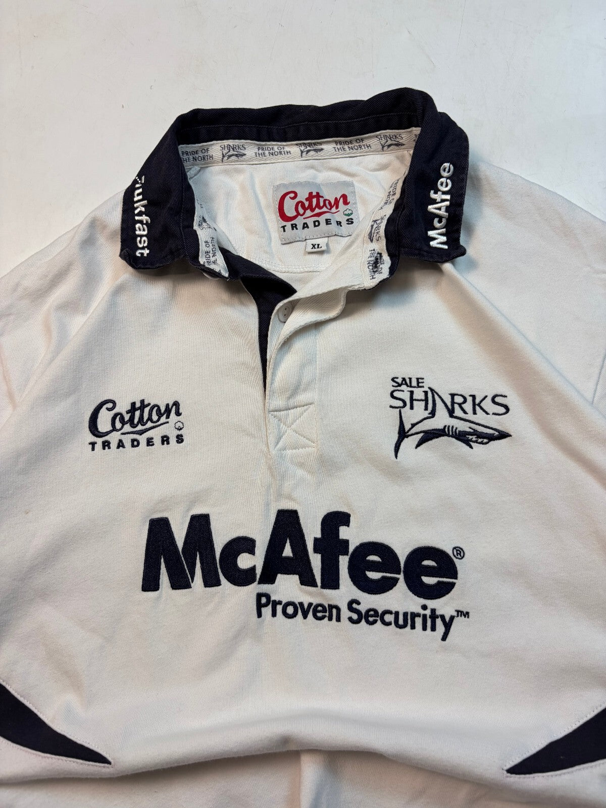 Vintage Sale Sharks 2006/07 Cotton Traders away rugby shirt (XL)