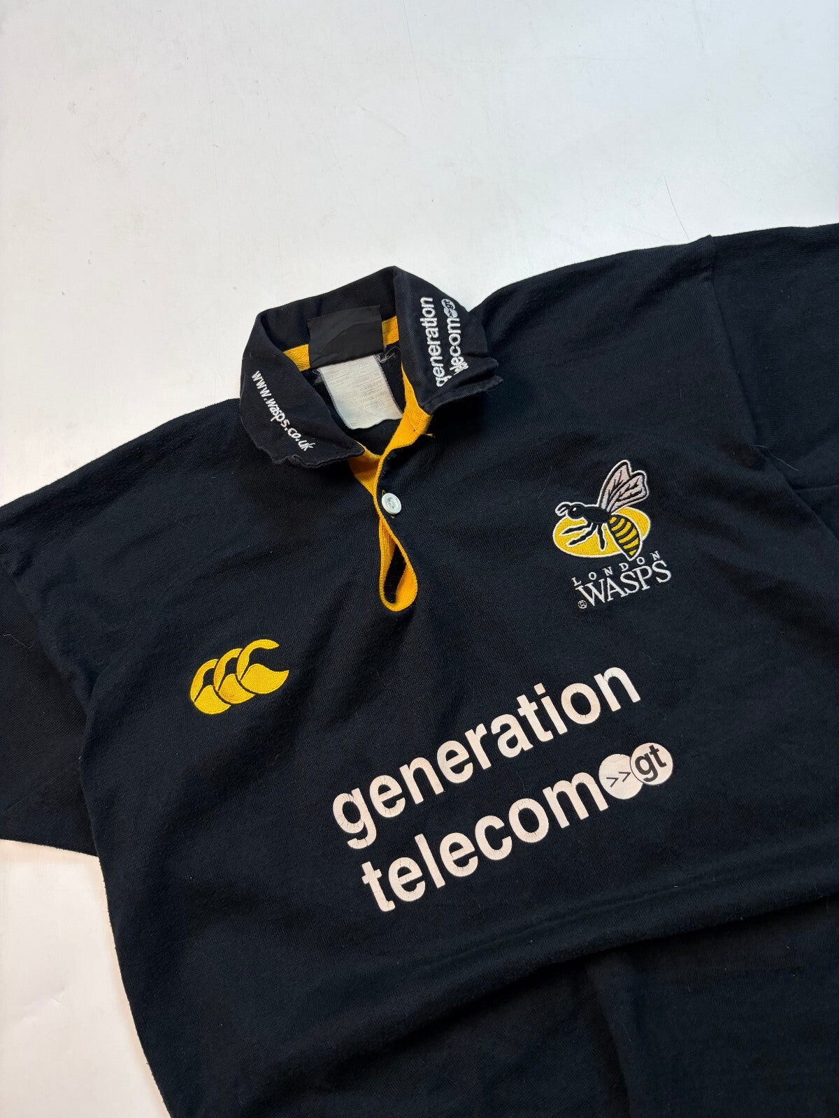 Vintage London Wasps 2003/04 Canterbury rugby union shirt (S)