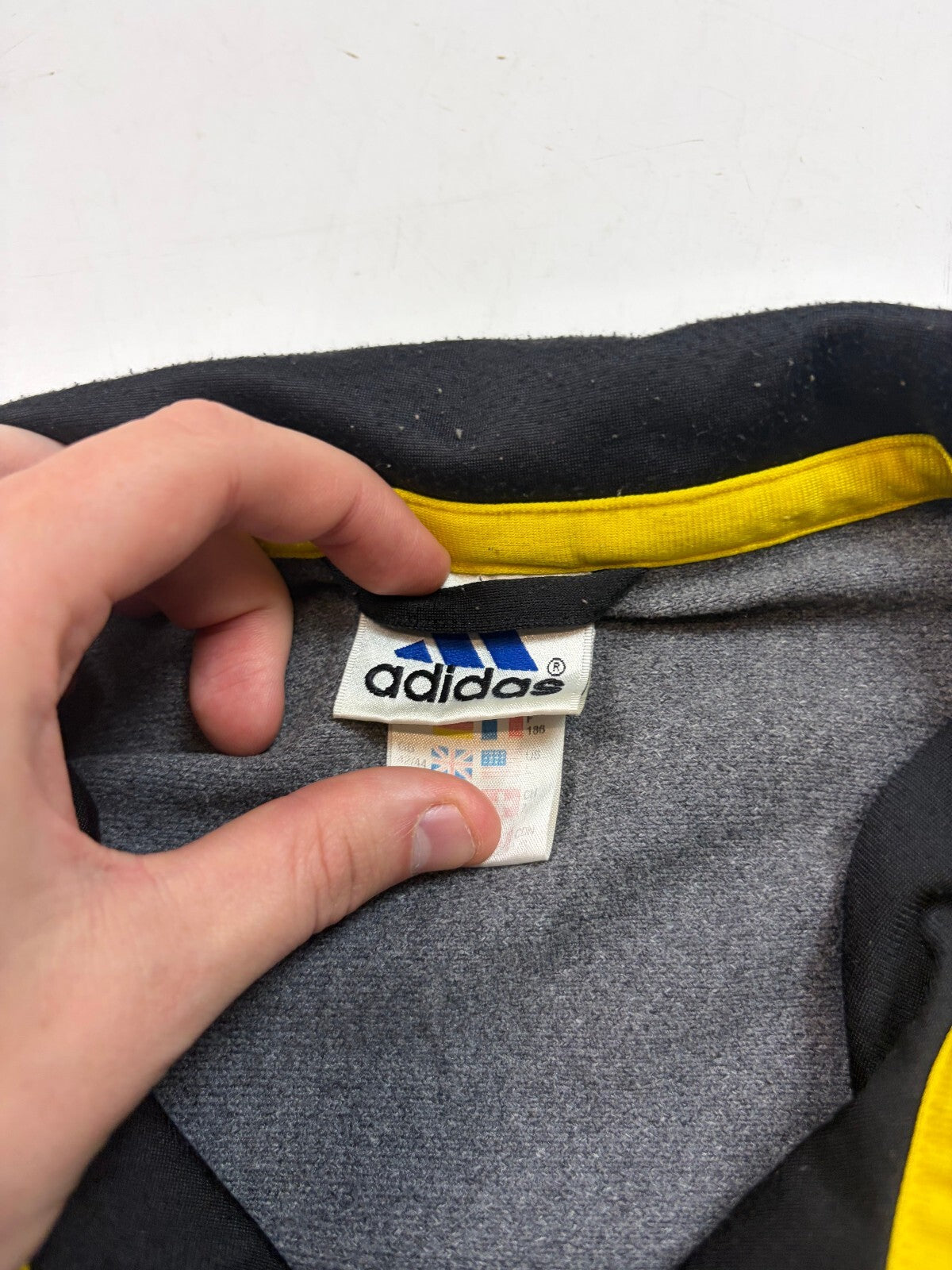 Vintage 90s adidas abstract track top (L)