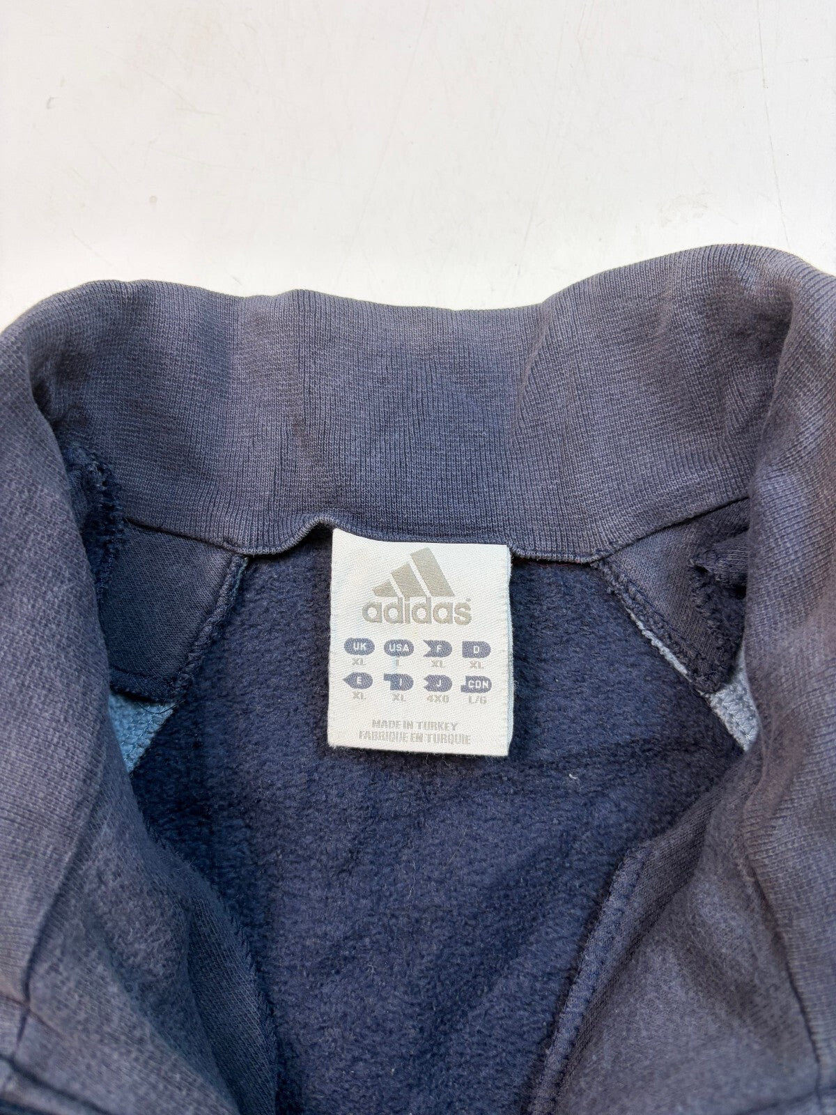 Vintage Adidas two tone quarter zip sweatshirt (XL)