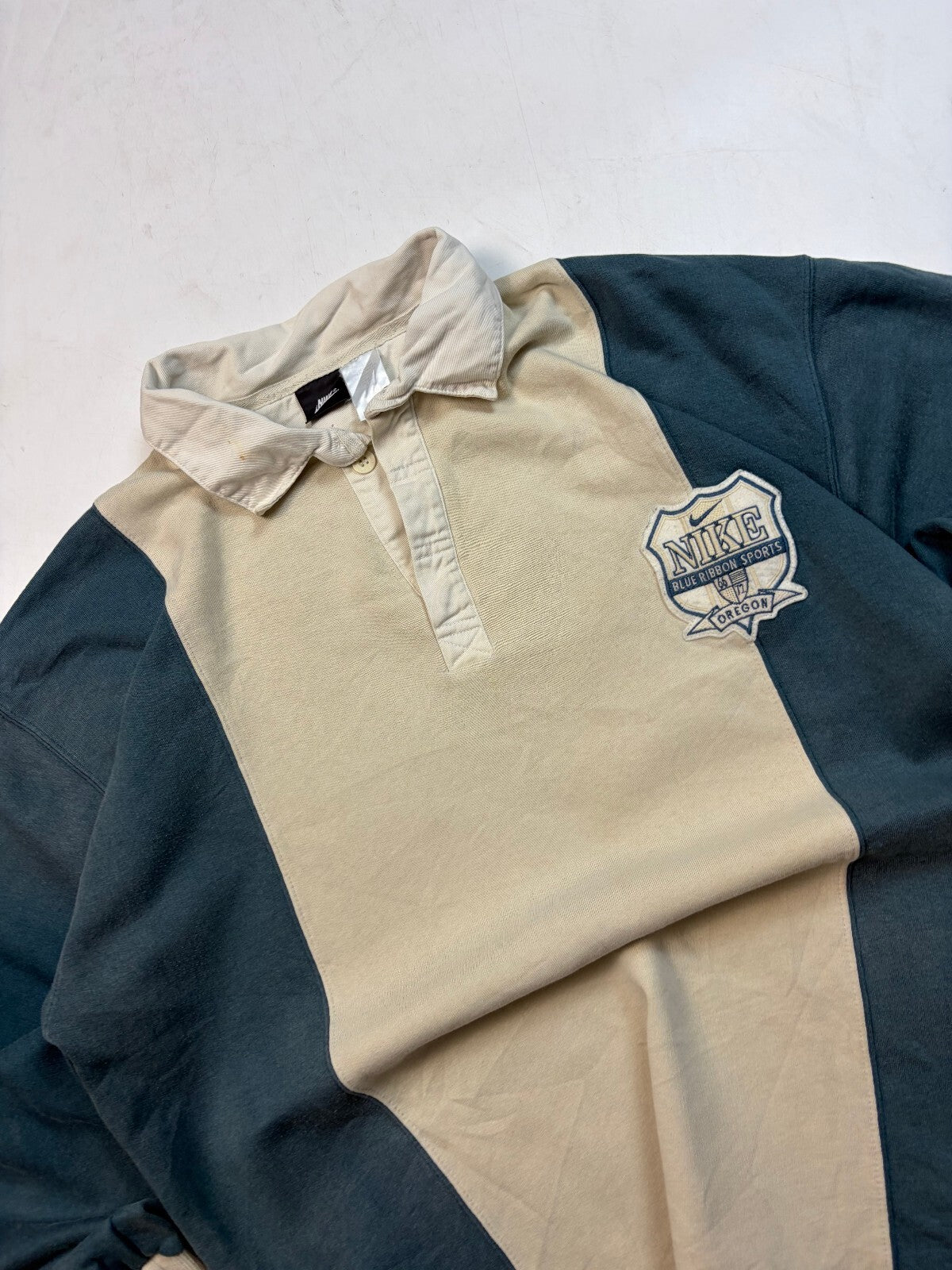 Vintage 90s Nike rugby polo shirt (L)