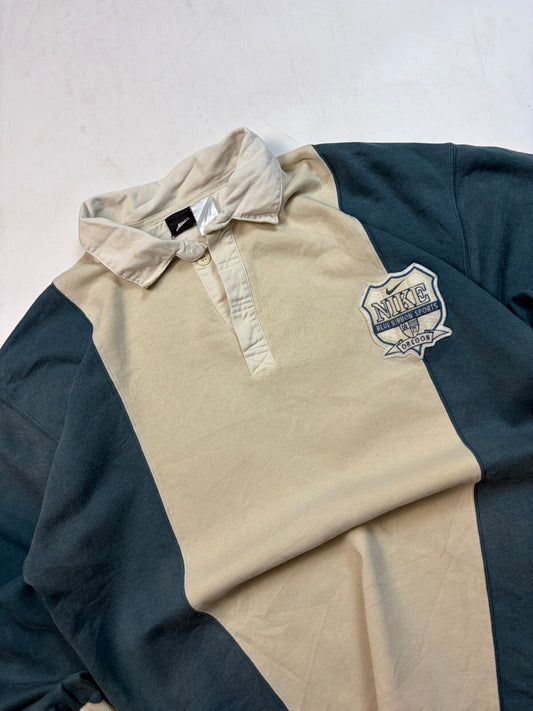 Vintage 90s Nike rugby polo shirt (L)