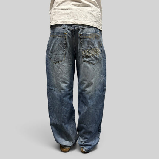 Vintage Y2K Tribal baggy hip hop jeans (W32)
