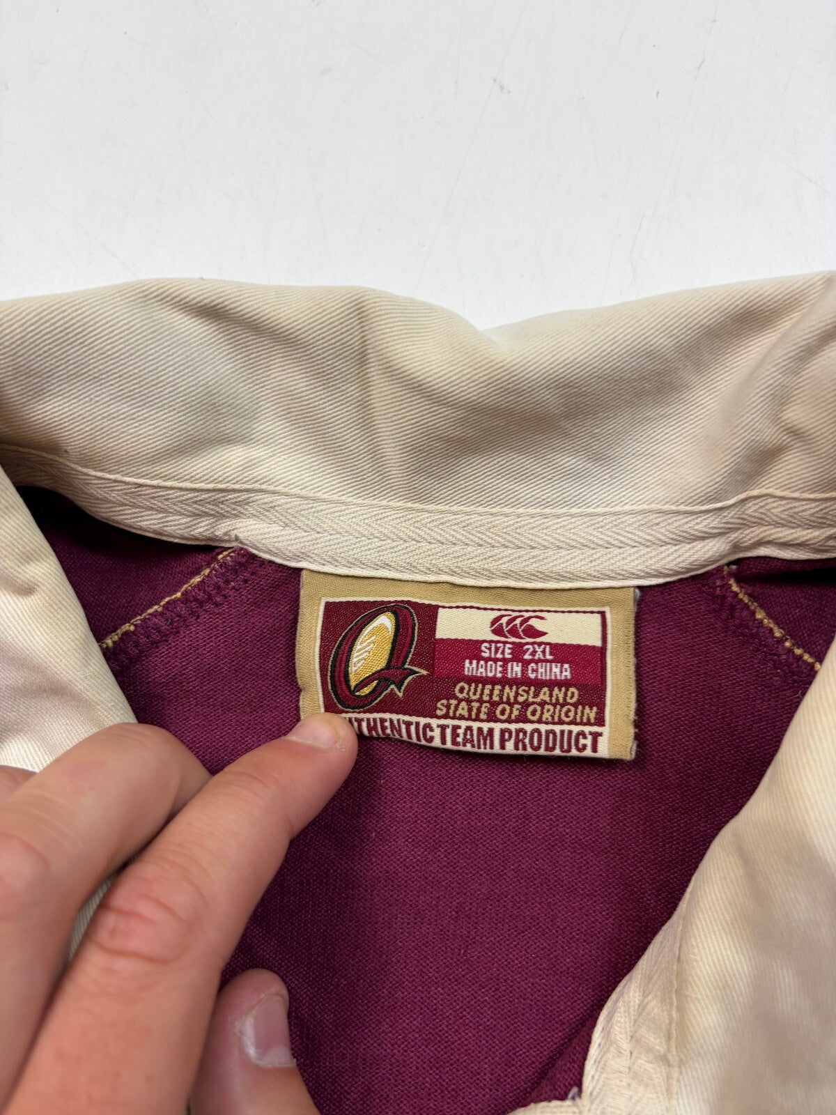 Vintage Queensland maroons 2005 state of origin Canterbury rugby league shirt (XXL)