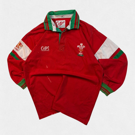 Vintage Wales 1994/95 Cotton Traders rugby union shirt (L)