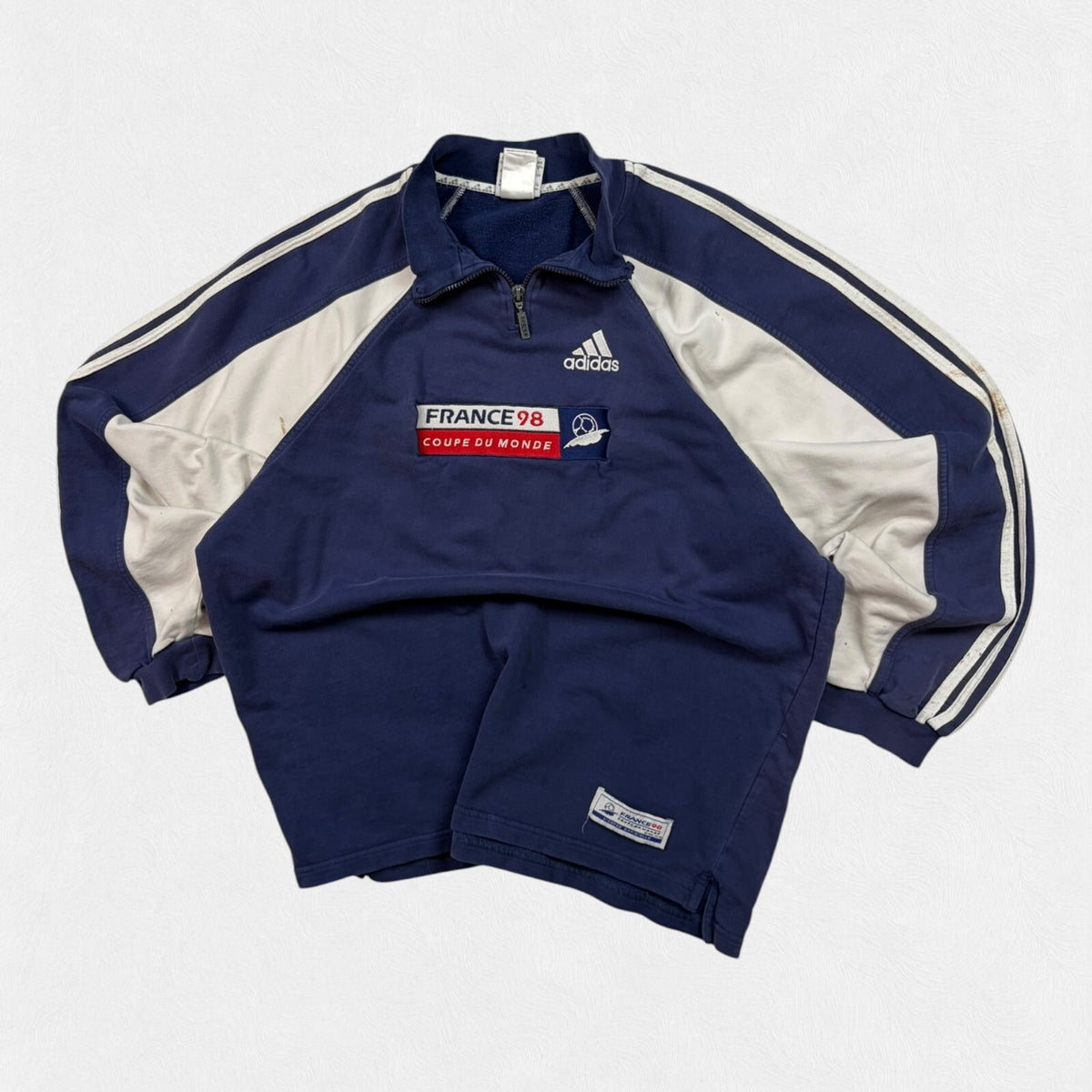 Vintage France 1998 world cup quarter zip sweatshirt (L)