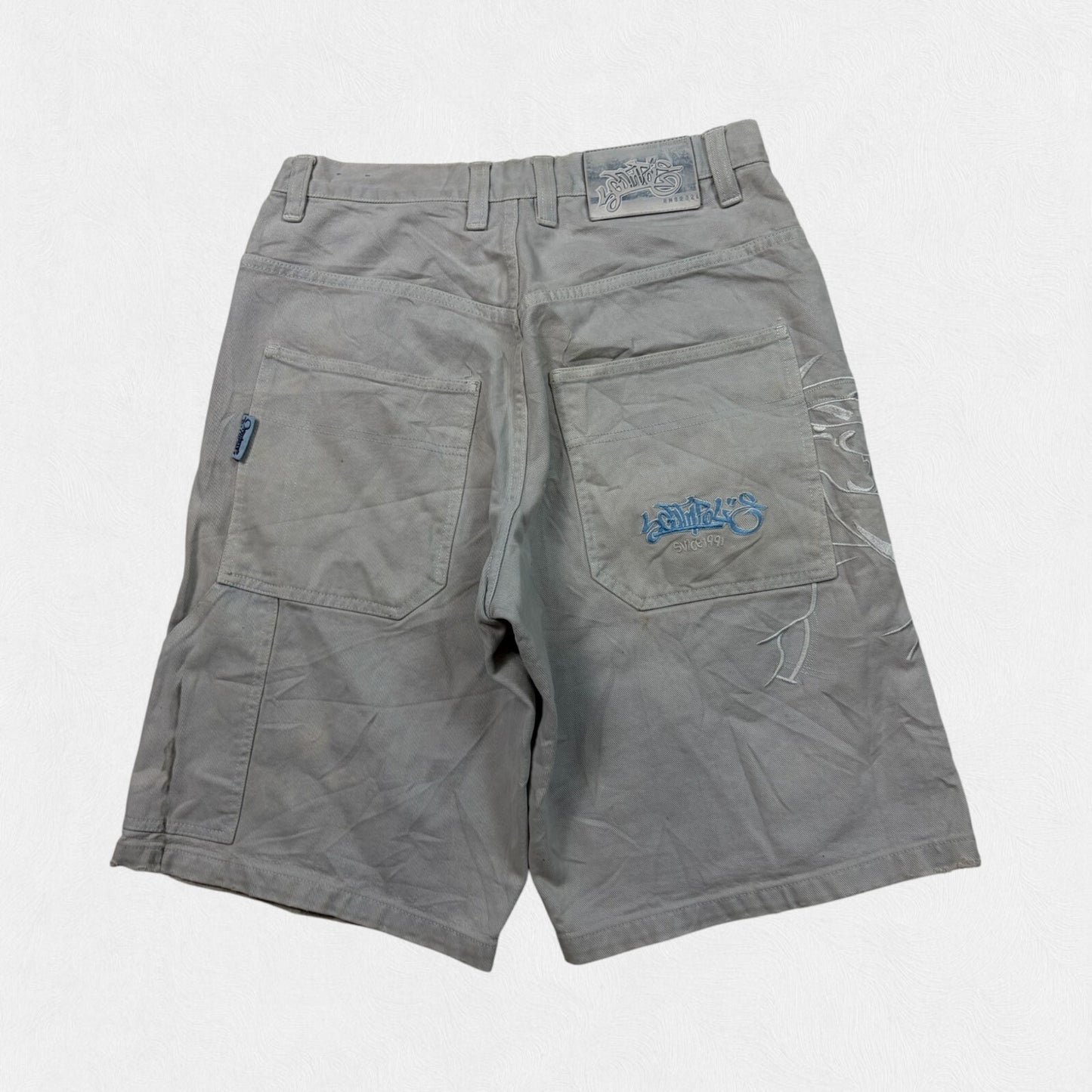 Vintage Y2K Southpole baggy hip hop shorts (W32)