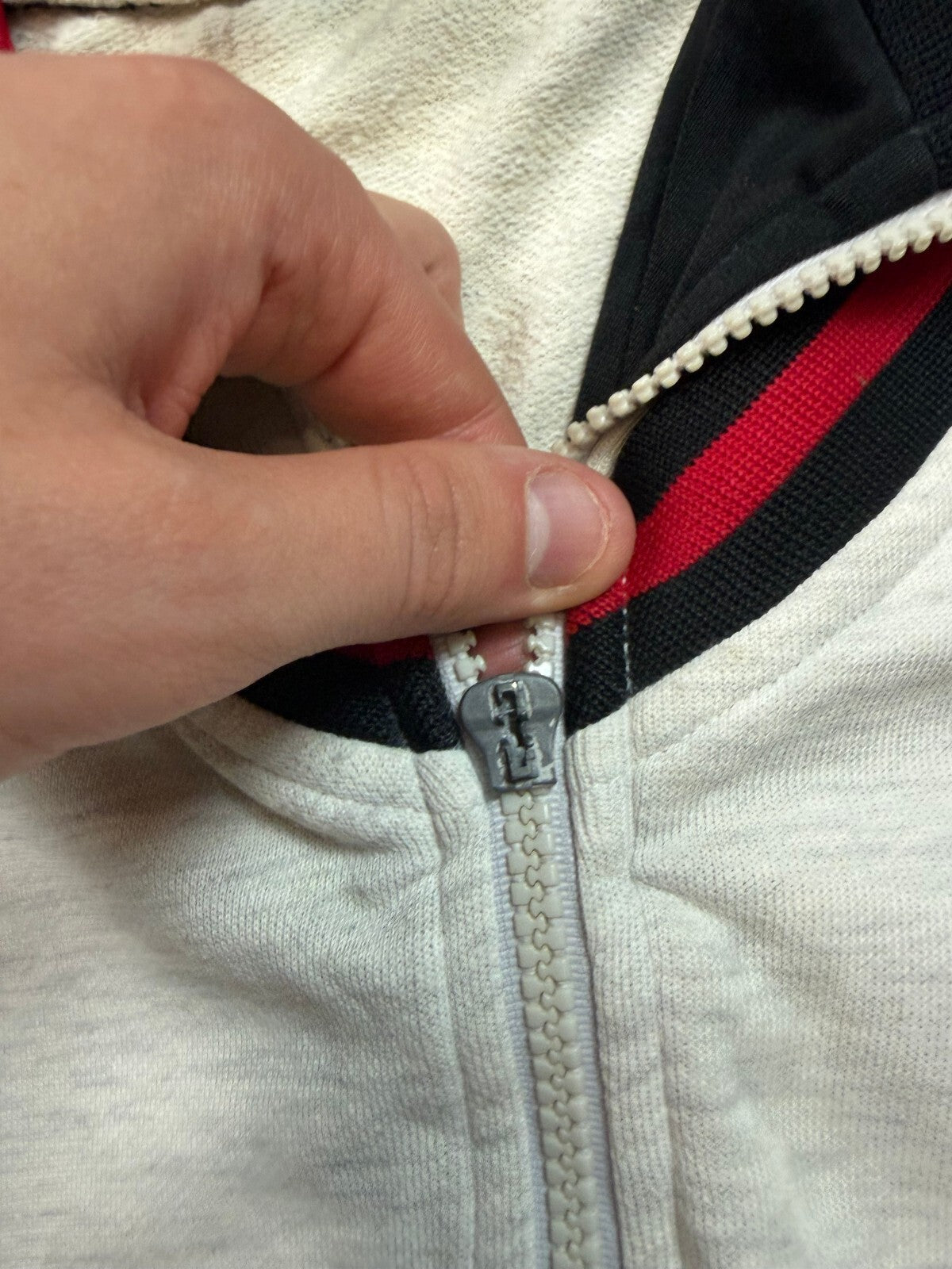 Vintage 90s adidas colour block abstract track top (L)