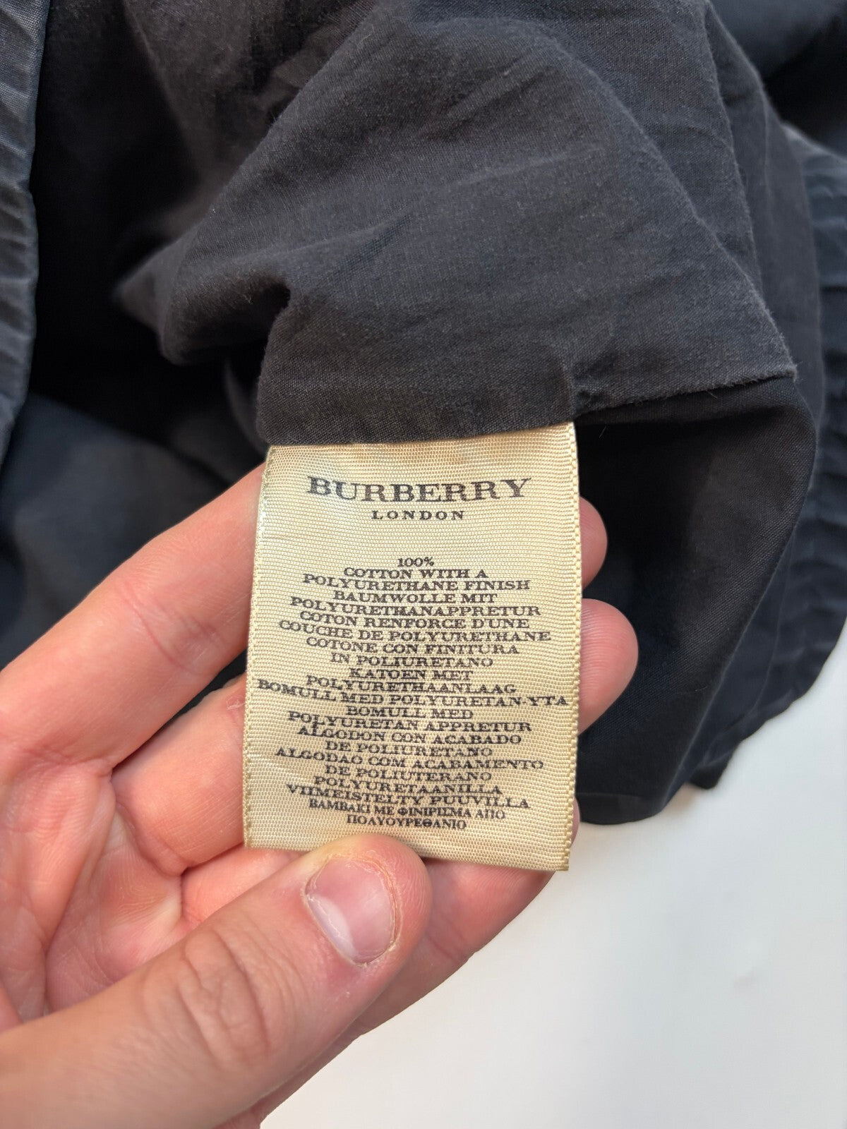 Burberry collared button up harrington jacket (L)
