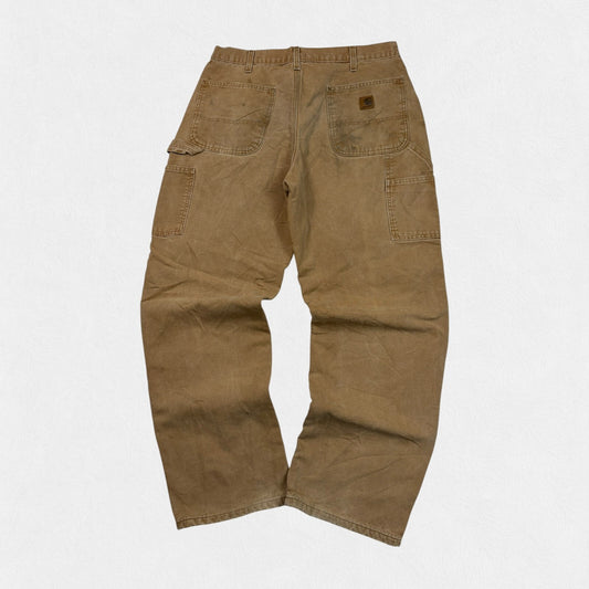 Vintage Carhartt fleece lined baggy carpenter pants (W34)
