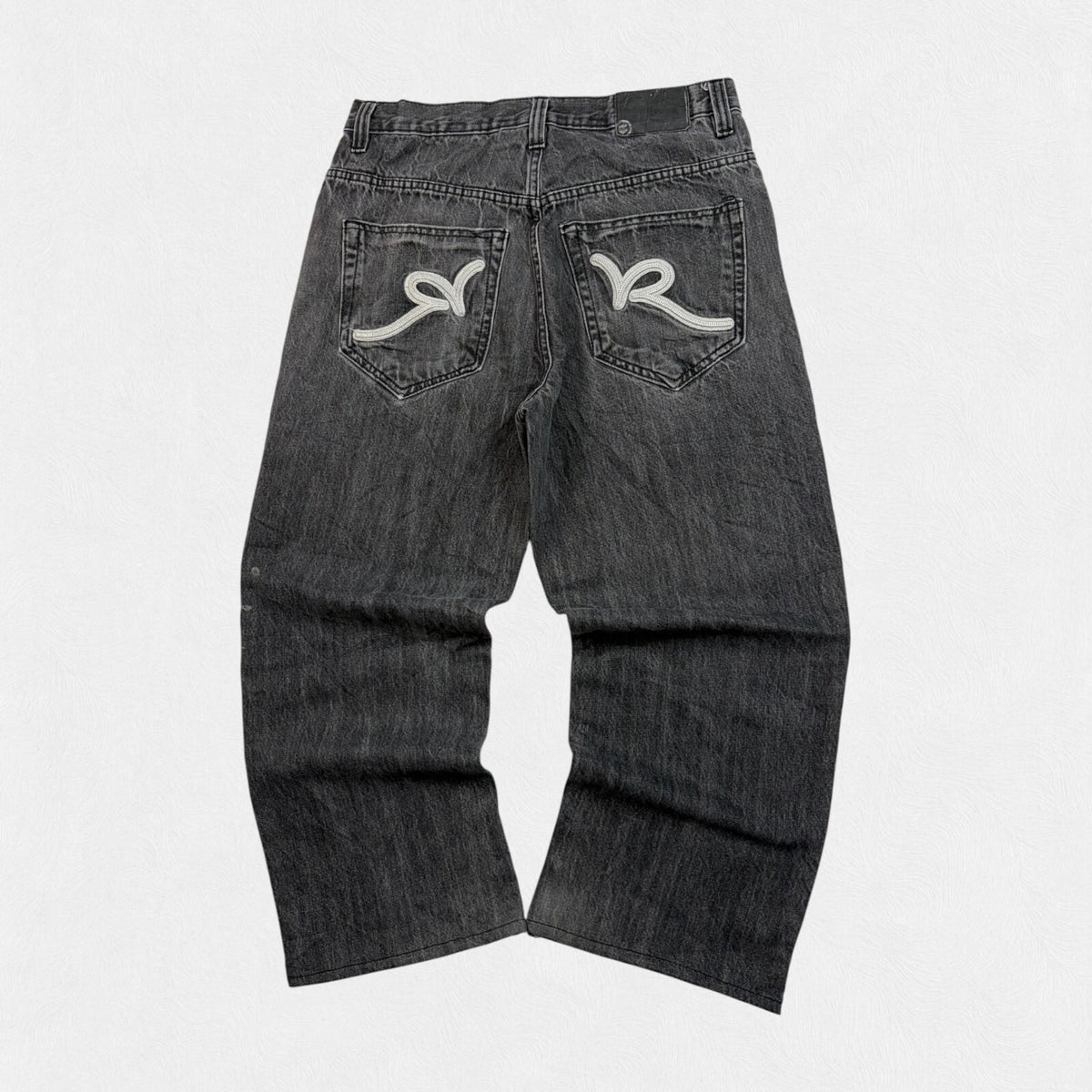 Vintage Y2K Rocawear cropped baggy hip hop jeans (W32)