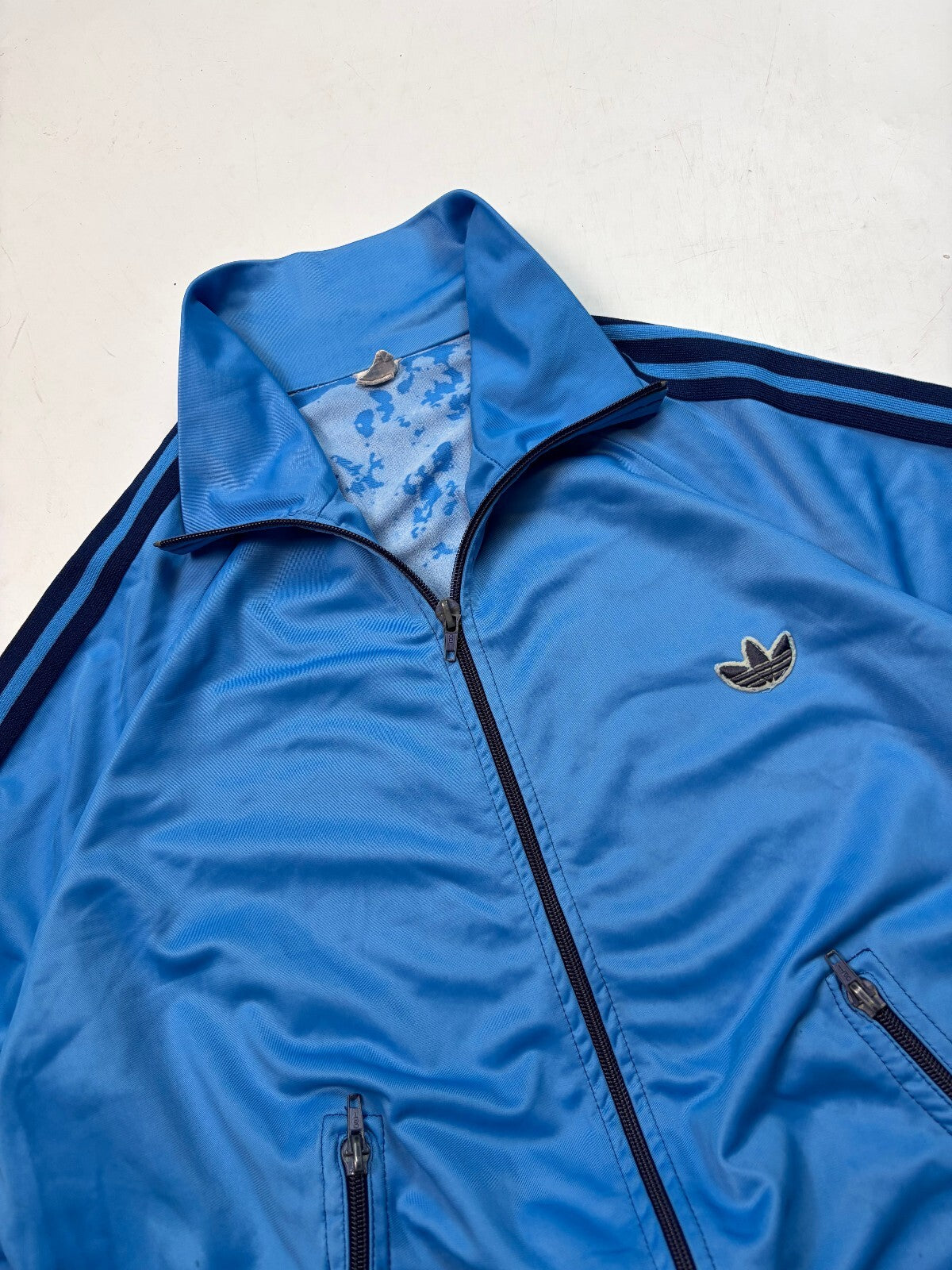 Vintage 70s adidas originals side stripe track top (M)