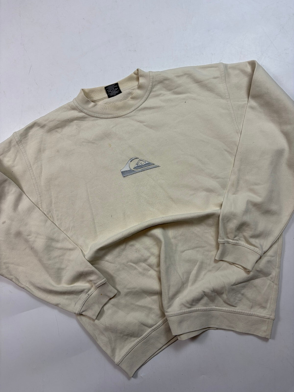 Vintage Y2K Quiksilver surfwear spell out sweatshirt (L)