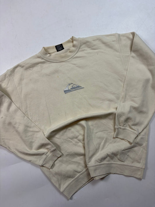 Vintage Y2K Quiksilver surfwear spell out sweatshirt (L)
