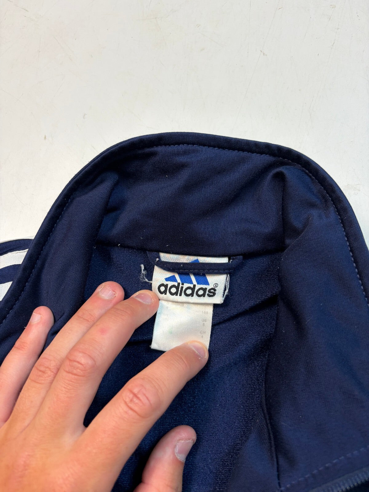 Vintage 90s adidas originals side stripe firebird track top (S)