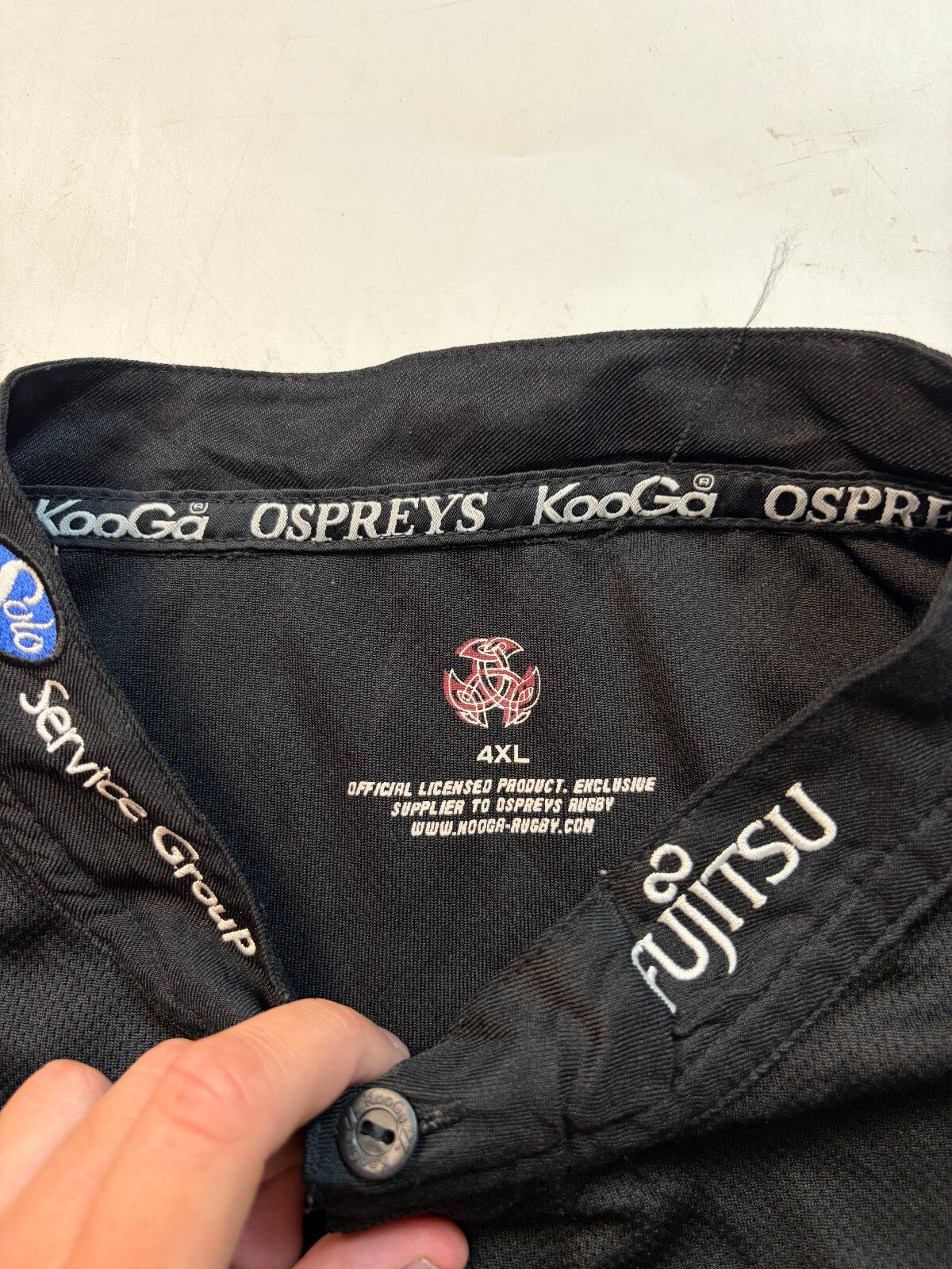 Vintage Ospreys 2008/09 Kooga home rugby shirt (4XL)