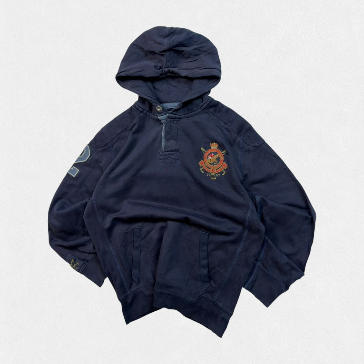 Vintage Ralph Lauren crest emblem hoodie (M)