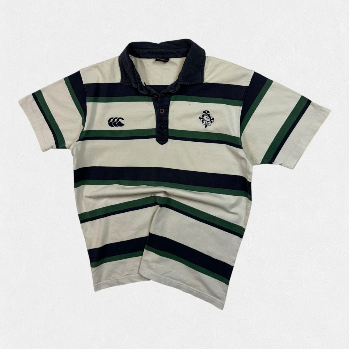 Vintage 2000s Ireland Canterbury rugby polo shirt (L)