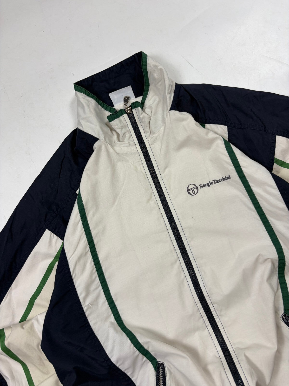 Vintage Y2K Sergio Tacchini colour block track jacket (L)
