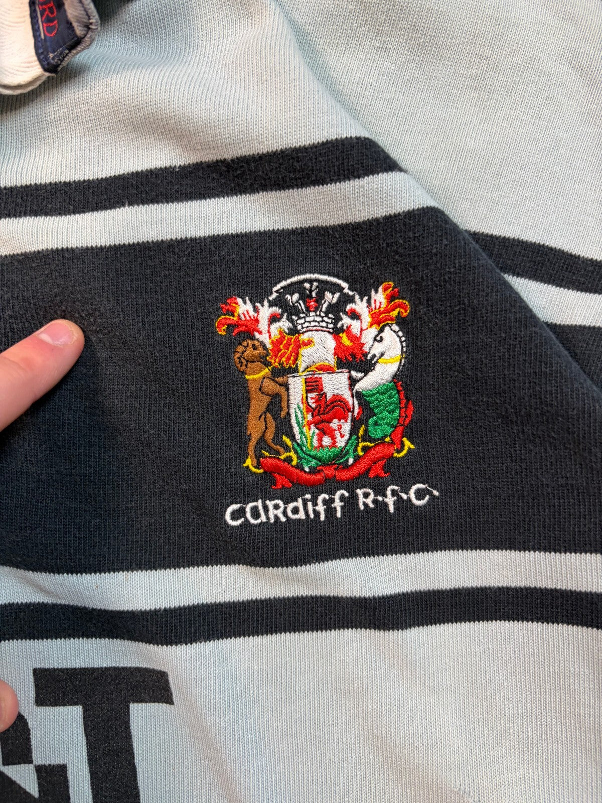 Vintage Cardiff RFC 1993/94 Cotton oxford rugby shirt (XL)