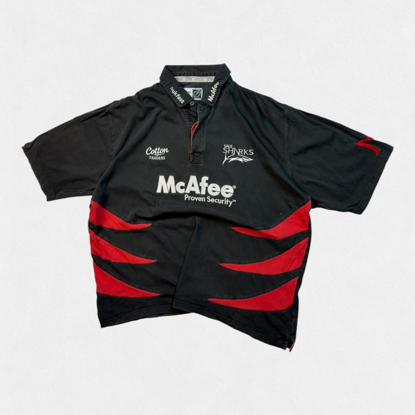 Vintage Sale Sharks 2006/07 Cotton Traders away rugby shirt (XXL)