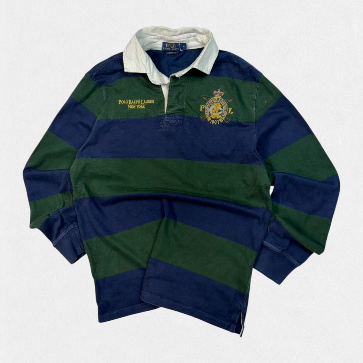 Ralph Lauren striped rugby polo shirt (M)
