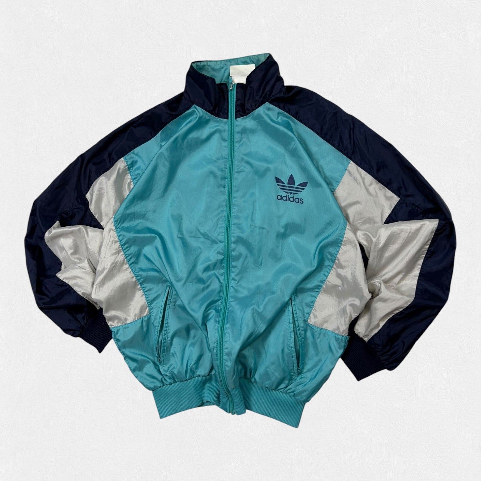 Vintage 90s adidas originals colour block track jacket (L)
