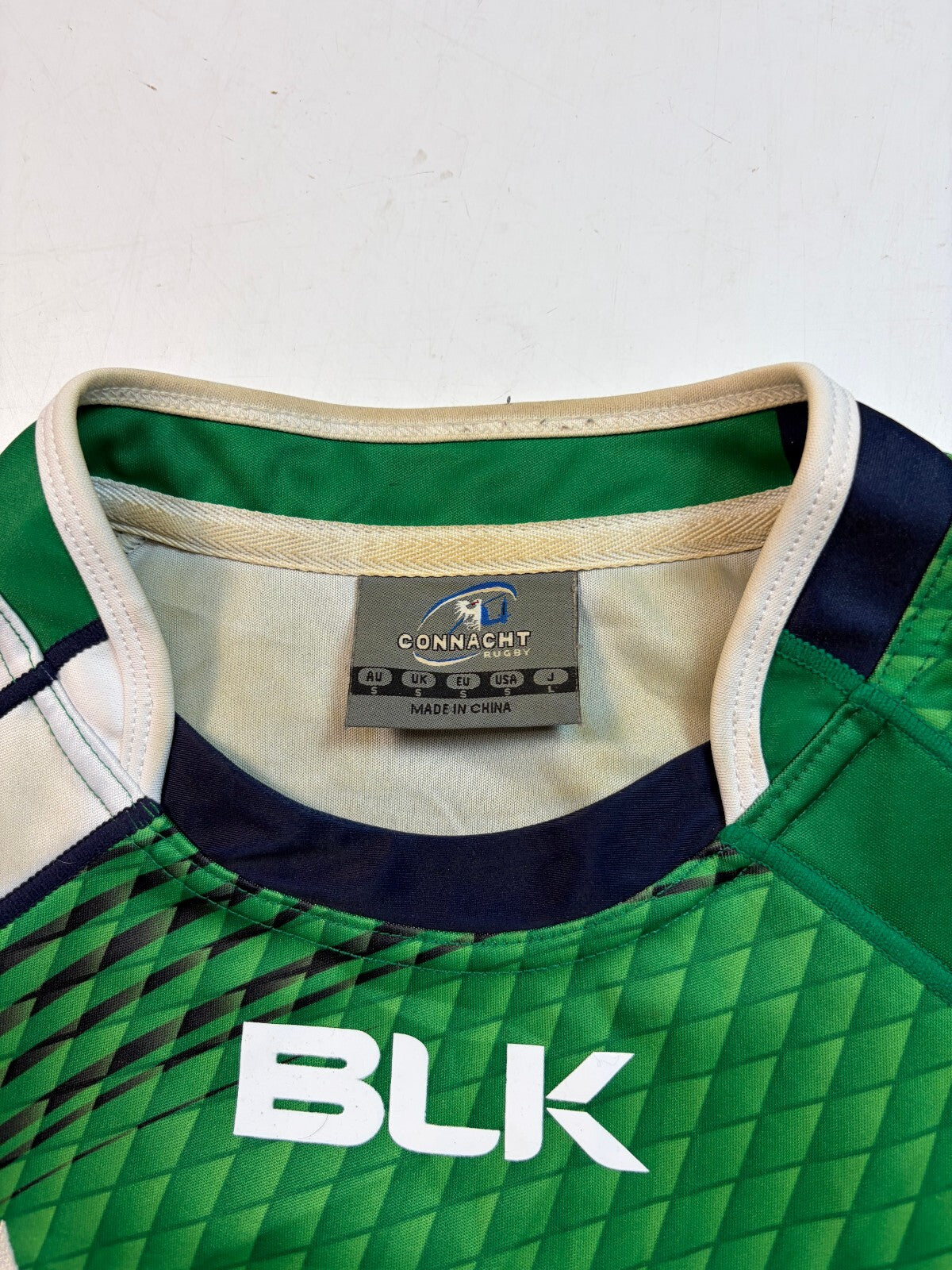 Connacht 2015/16 BLK home rugby union shirt (S)