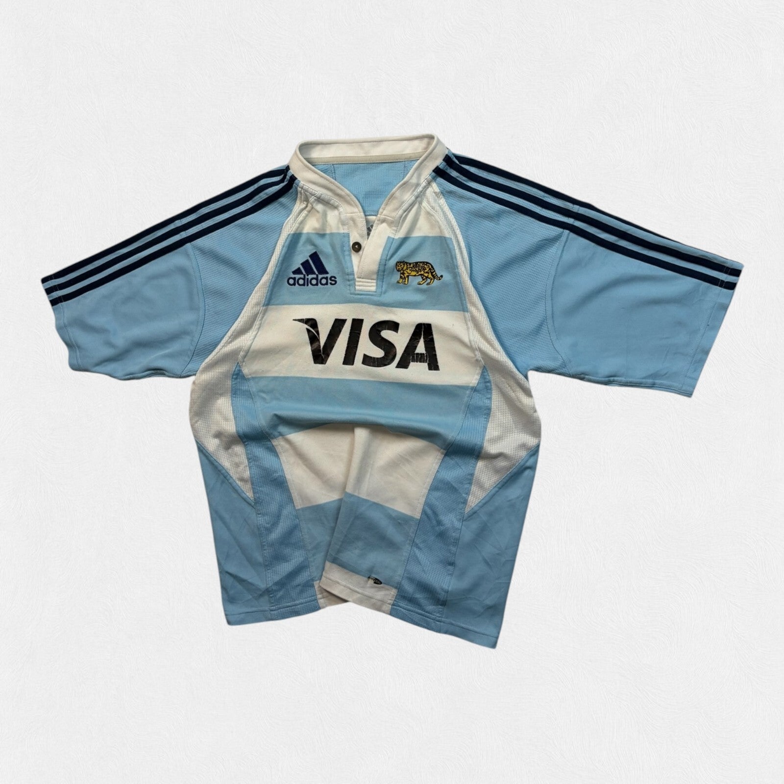 Vintage Argentina 2007/08 Adidas rugby union shirt (L)
