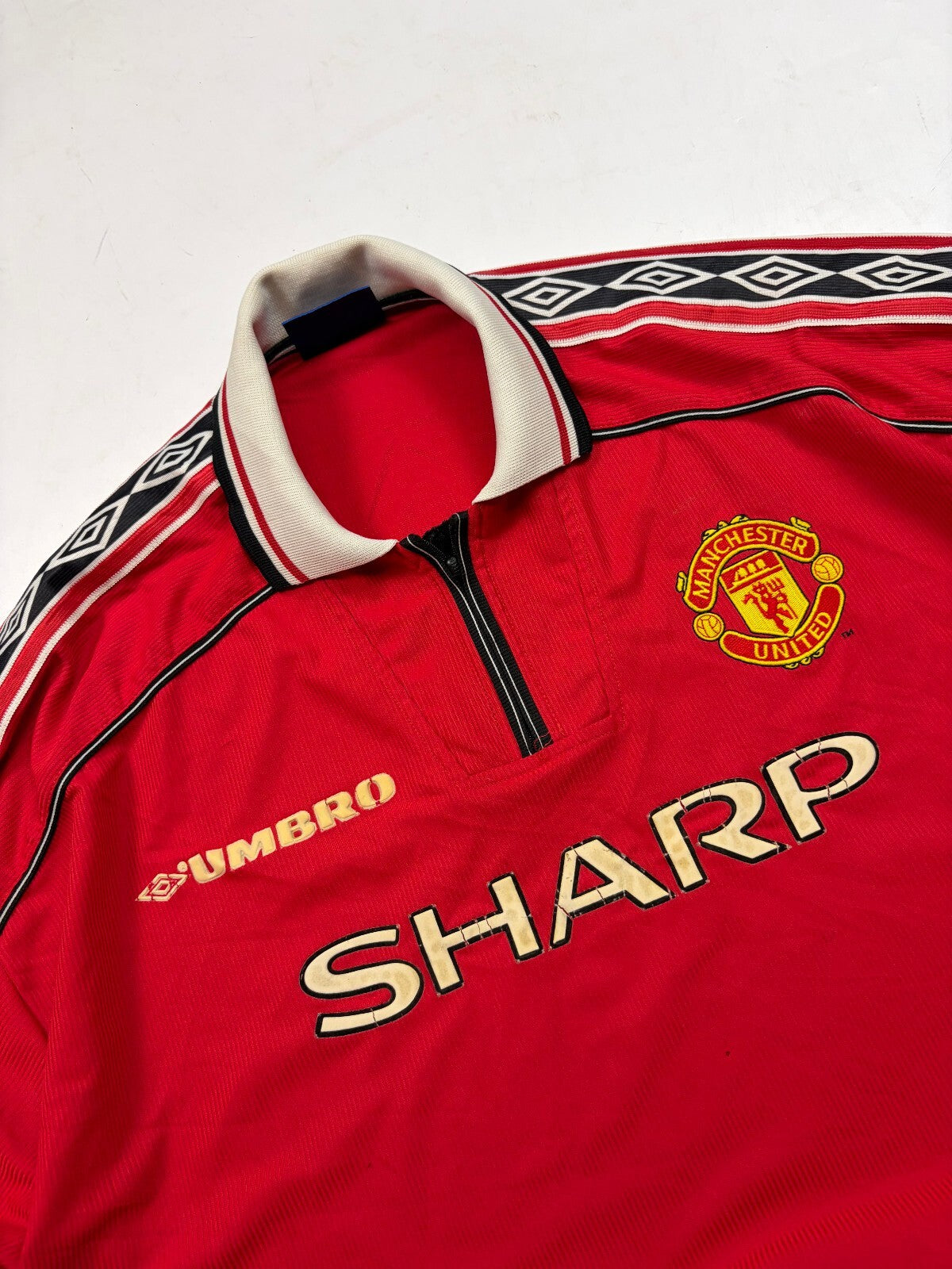 Vintage Manchester United 1998-00 Umbro home football shirt (XXL)