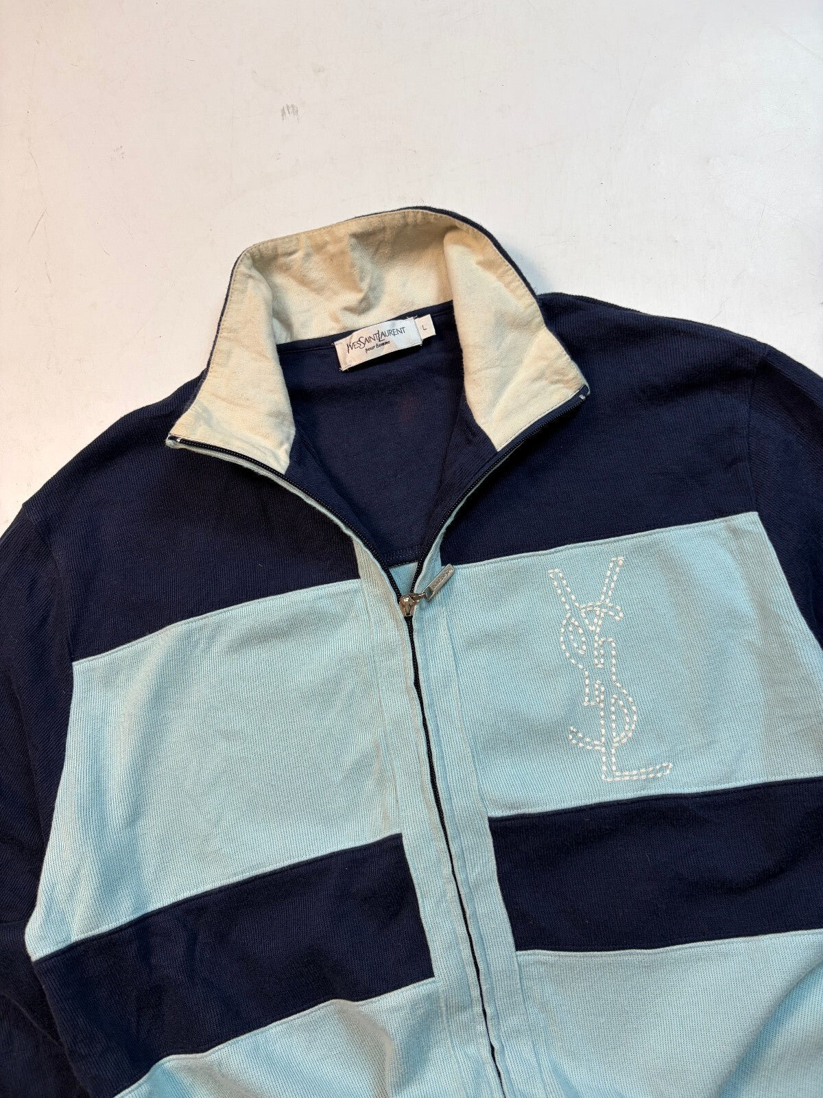 Vintage 90s YSL Yves Saint Laurent track top (L)