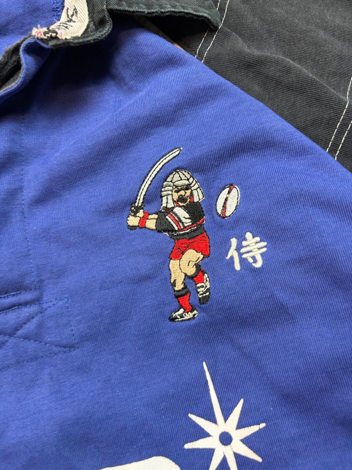 Vintage Samurai sevens 2000-02 match worn away rugby shirt (XL)