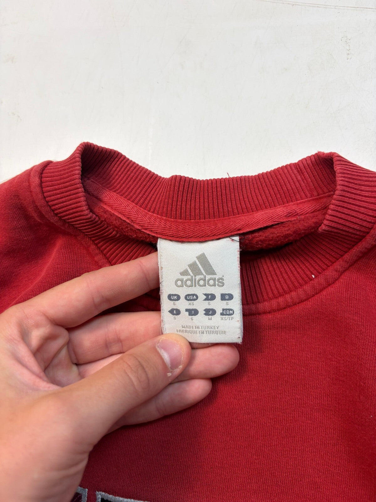 Vintage Adidas spell out sweatshirt (S)