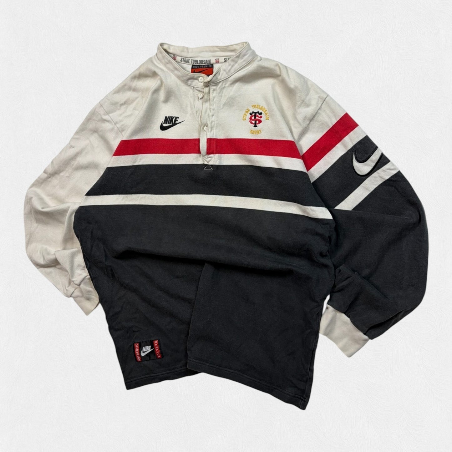 Vintage Stade Toulousain 1996/97 Nike away rugby shirt (L)