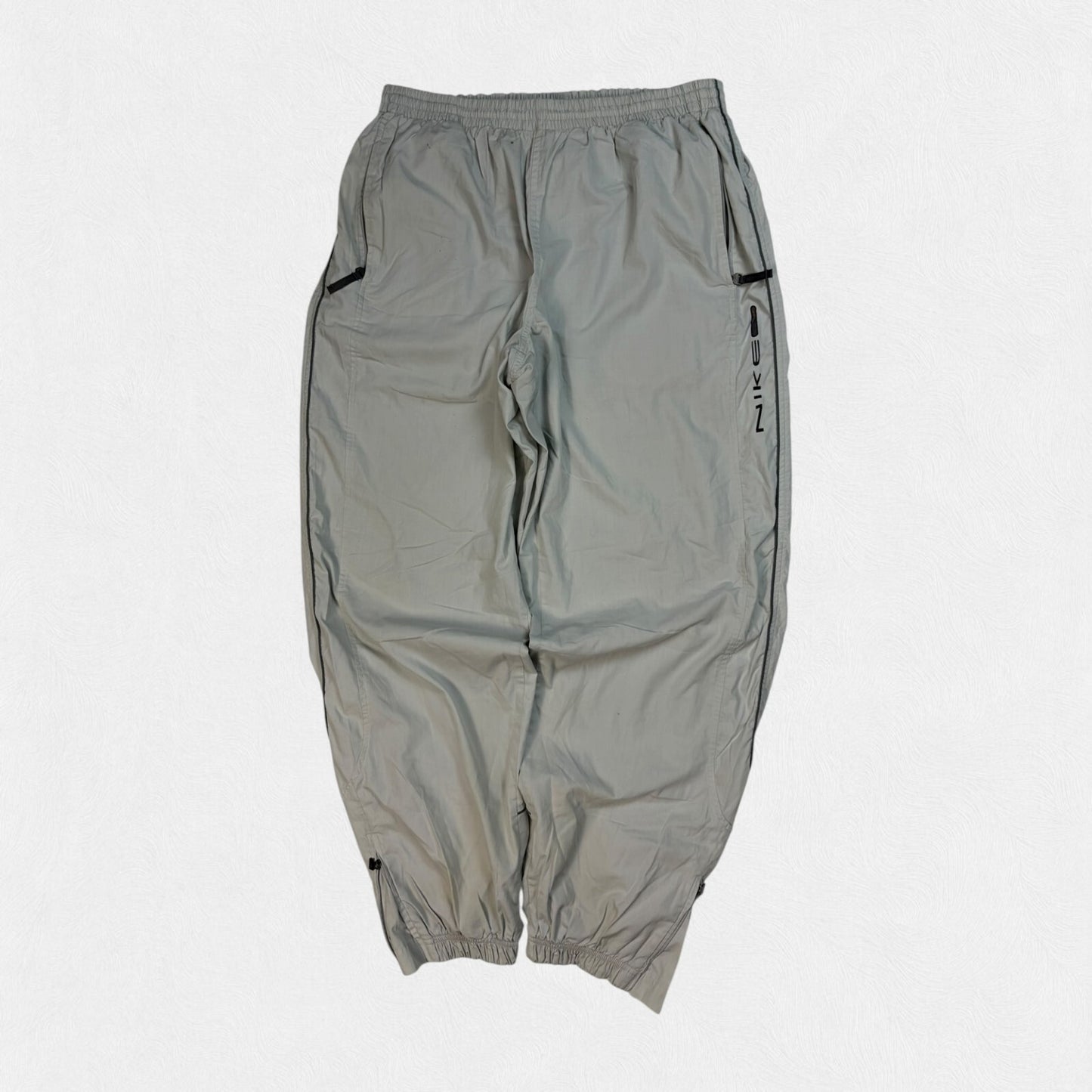Vintage Y2K Nike spell out baggy track pants (XL)