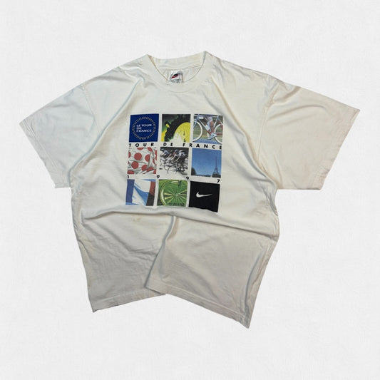 Vintage 90s Nike tour de france graphic tee (XL)
