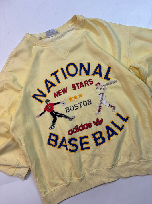 Vintage 90s adidas originals national baseball graphic sweatshirt (M)