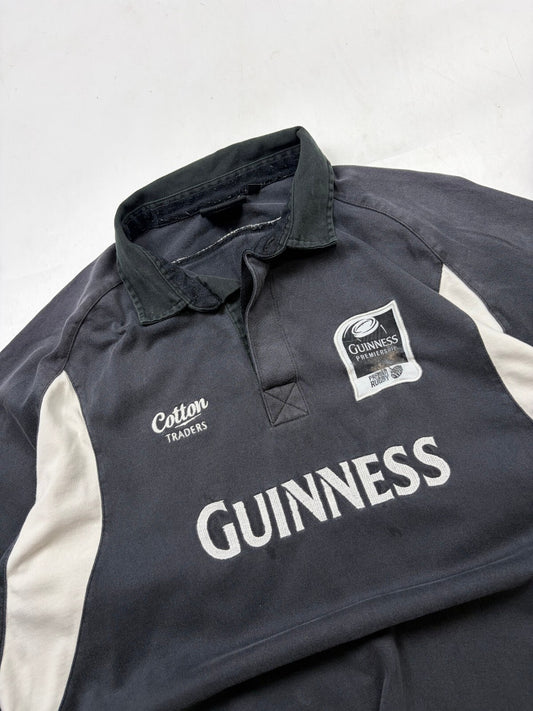 Vintage Guinness Cotton Traders rugby polo shirt (XL)