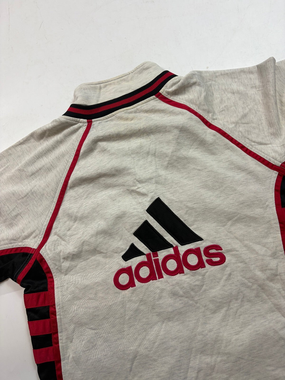 Vintage 90s adidas colour block abstract track top (L)