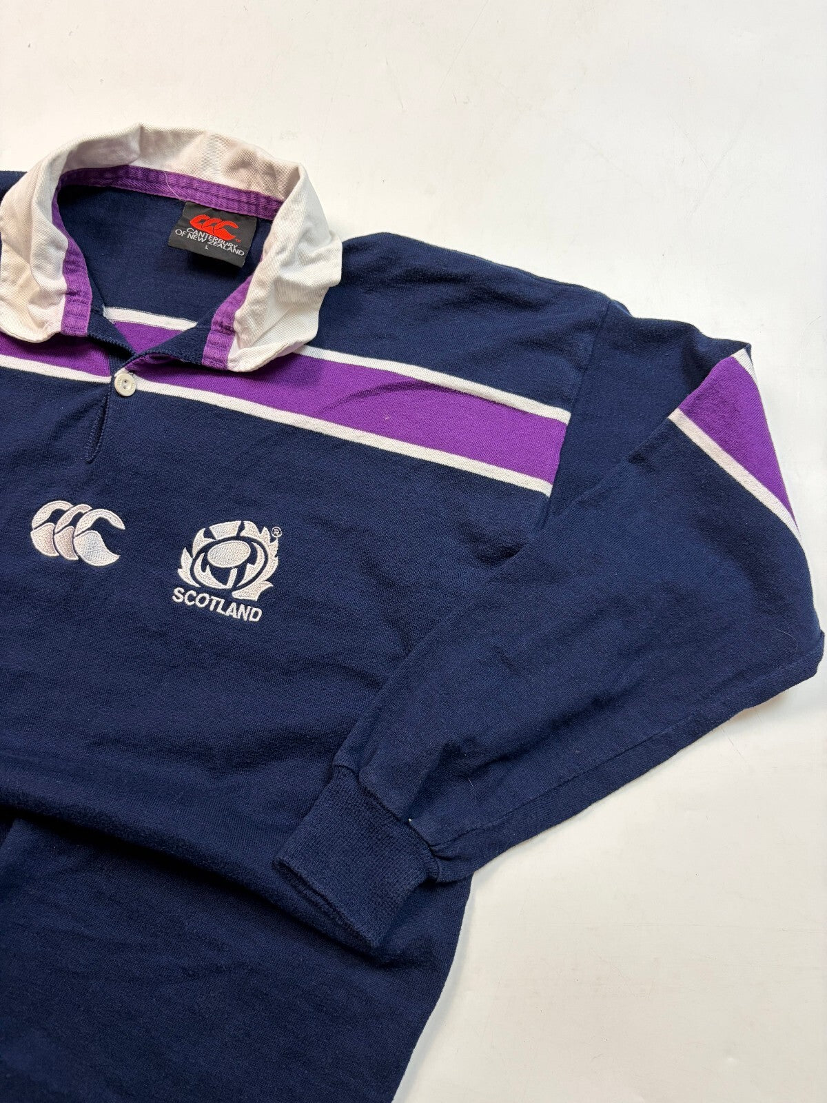 Vintage Scotland 2000-02 Canterbury rugby shirt (L)