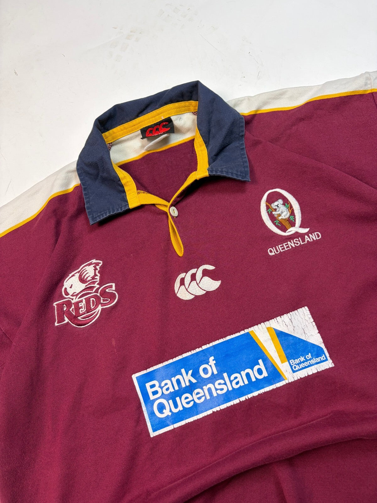 Vintage Queensland reds 2003 Canterbury rugby shirt (XXL)