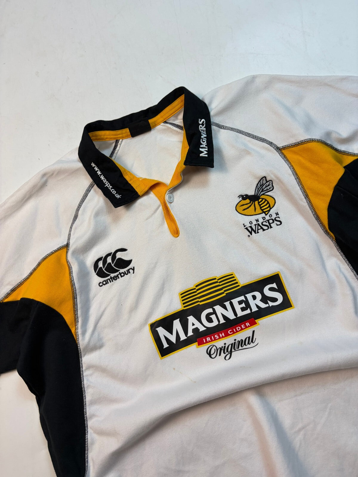 Vintage London Wasps 2007/08 Canterbury away rugby shirt (XL)